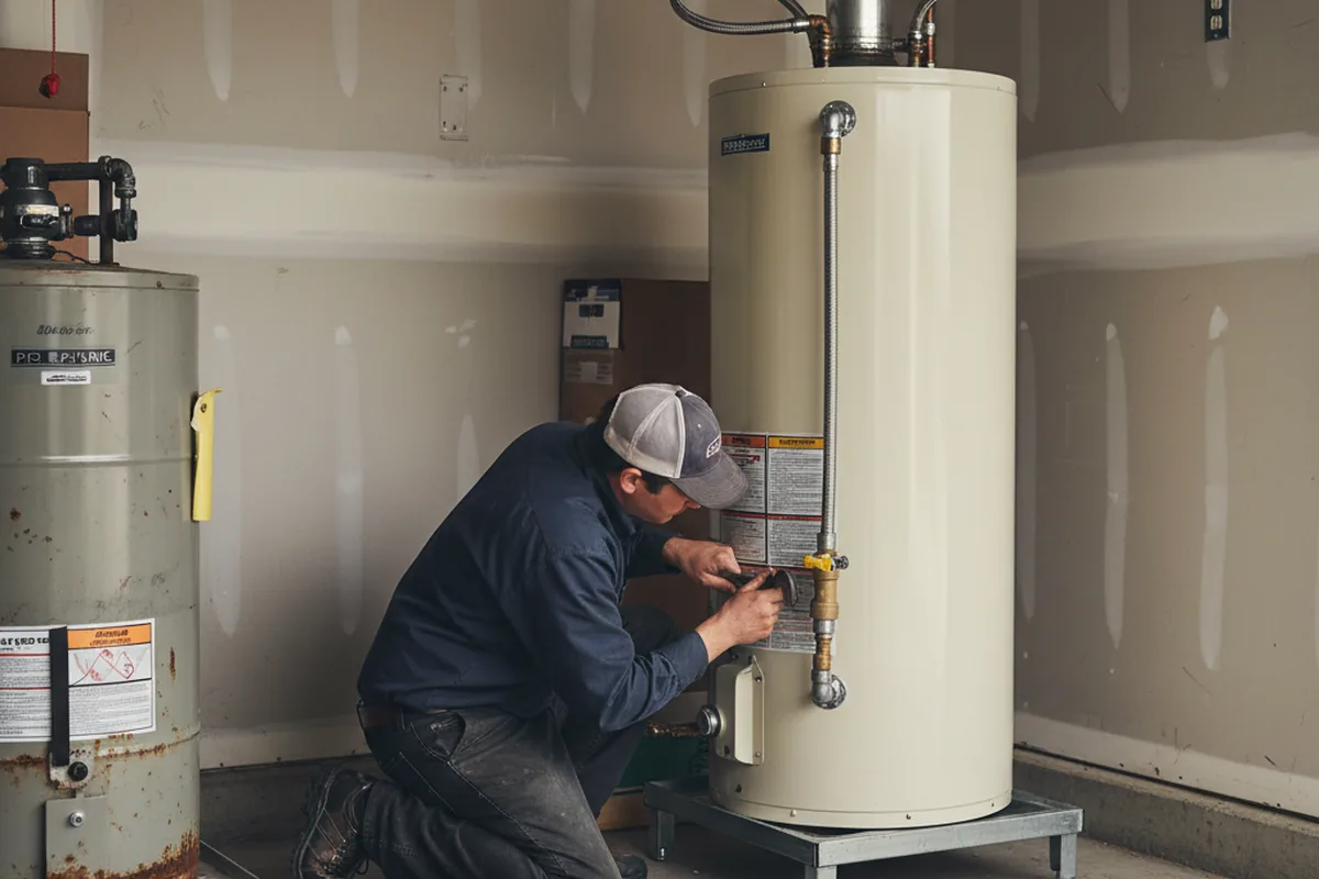 Water heater and shutoff valve replacement in Splendora